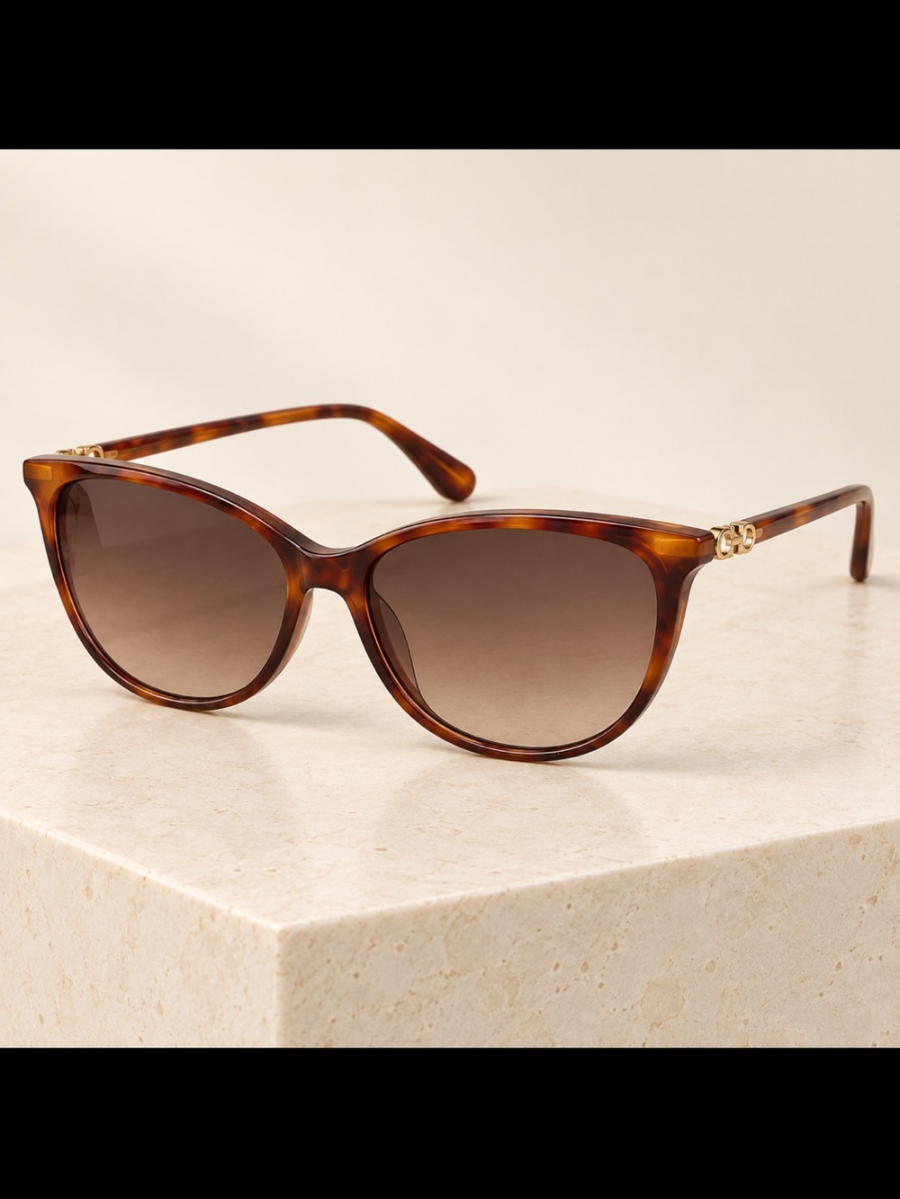 NWT Ferragamo Tortoise Cat-Eye Sunglasses
